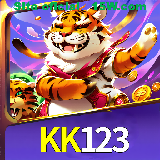 Imagem promocional da KK123 mostrando a plataforma e suas vantagens